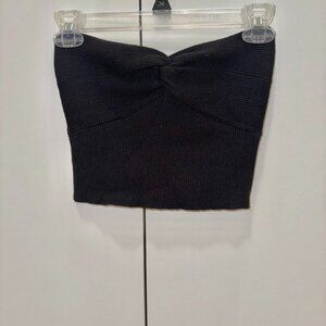 Altar'd State Black Avalon Ribbed Tube Top